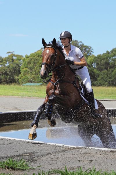 confident cross country rider